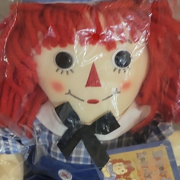 Raggedy Andy Classic Doll 16" Handmade By Aurora Plush NEW WITH TAGS - Picture 2 of 5